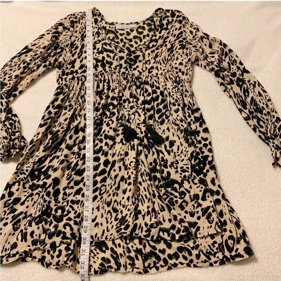 Auguste Heavenly Creatures Mini Dress Boho Cheetah animal print - Picture 12 of 15